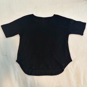 Oversized Waffle Knit Shirt